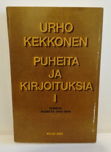 Urho Kekkonen,Puheita ja kirjoituksia1